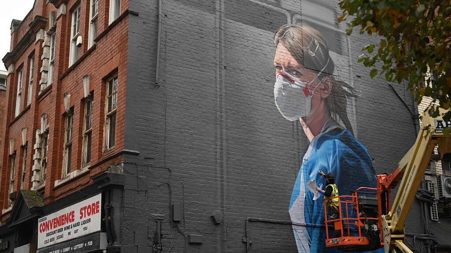 Avrupa'da bir duvar grafitisi