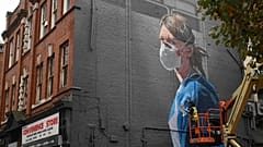 Avrupa'da bir duvar grafitisi