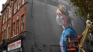 Avrupa'da bir duvar grafitisi