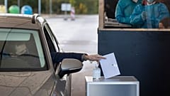 The second round of voting in a national election began on Monday.