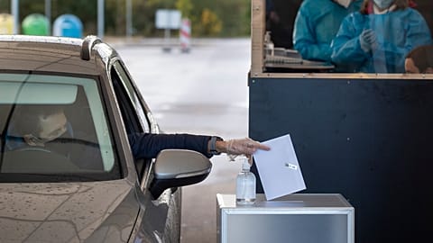 The second round of voting in a national election began on Monday.