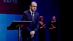 Polish lawyer Adam Bodnar receives The Rafto Prize 2018 in Bergen, Norway, Sunday Nov. 4, 2018.