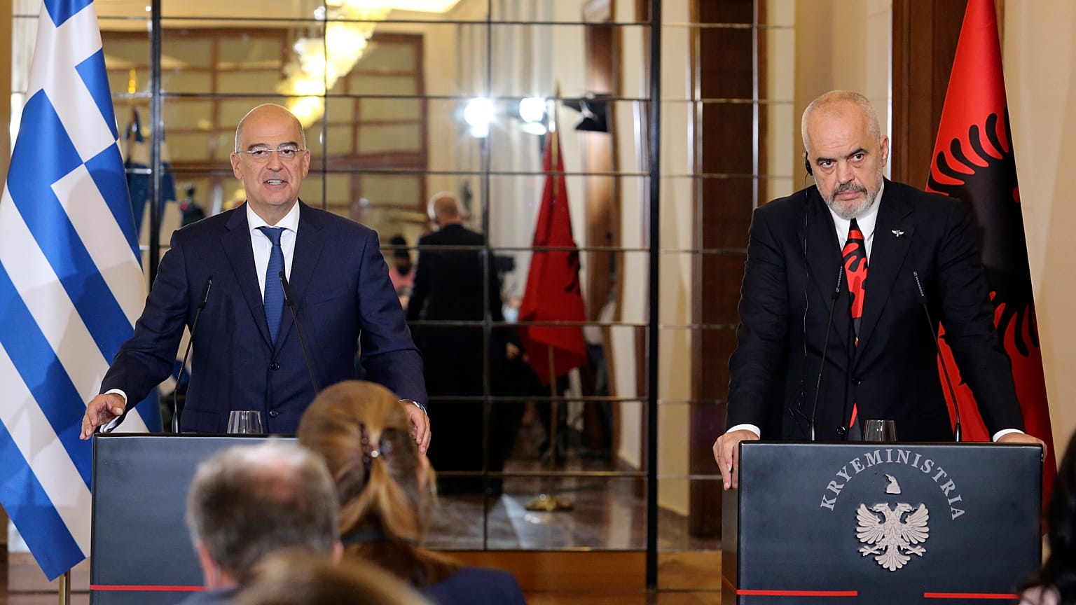 Greek Foreign Minister Nikos Dendias announced the news alongside the Albanian Prime Minister Edi Rama in Tirana.