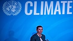 Denmark's Prime Minister, Mette Frederiksen speaks during the UN Climate Action Summit on September 23, 2019 at the United Nations Headquaters in New York City.