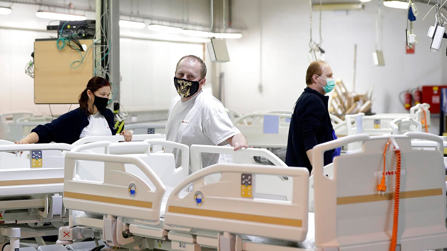 Zusätzliche Betten für Covid-19-Patienten in Slany