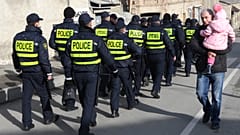 Грузинская полиция на улицах Тбилиси