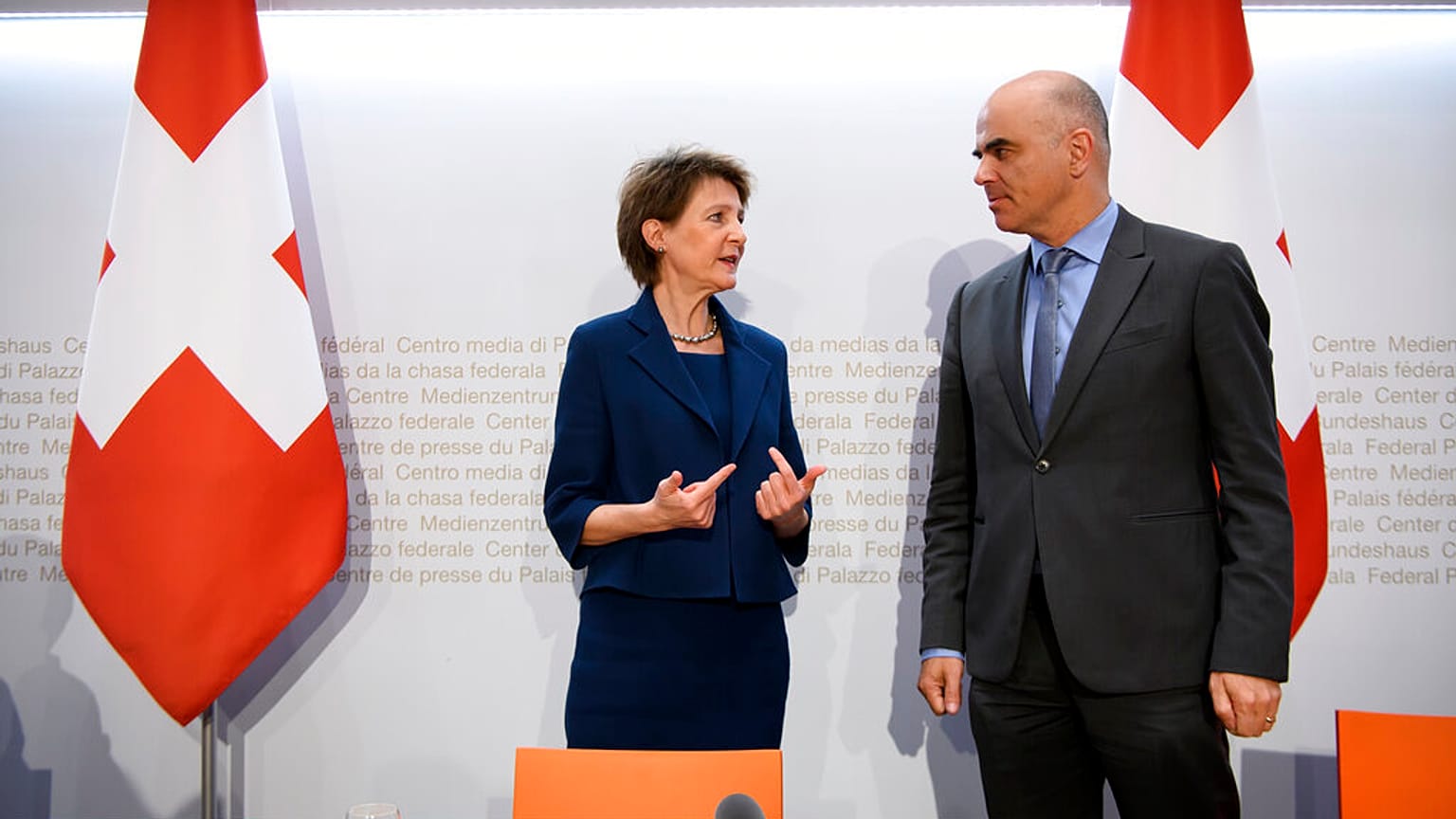 Simonetta Sommaruga und Alain Berset