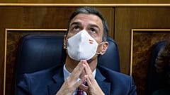 El presidente del Gobierno, Pedro Sánchez, durante una sesión parlametaria