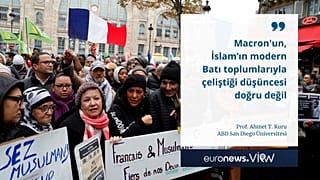 Fransa'da ayrımcılığa karşı gösteri düzenleyen Mülsümanlar