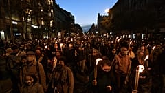 Tüntetés 2020 október 23-án Budapesten
