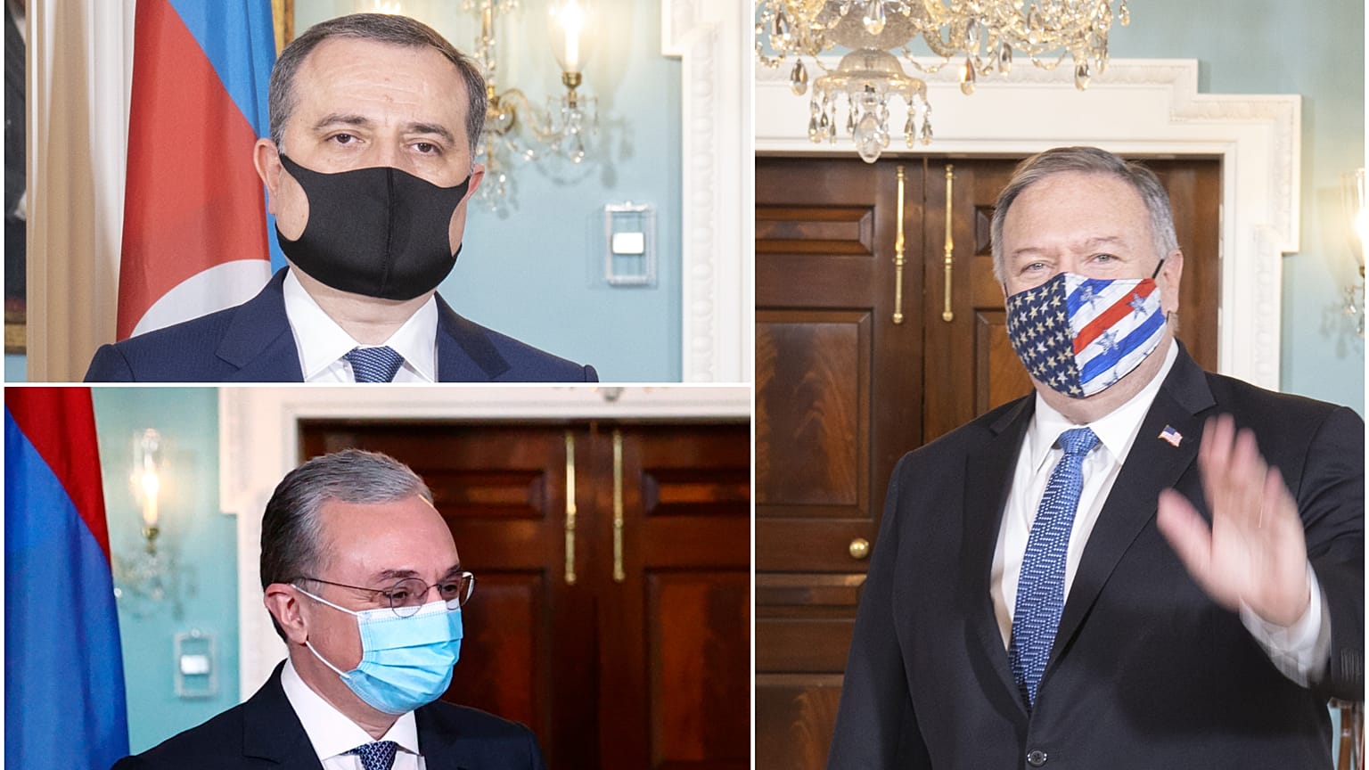 ABD Dışişleri Bakanı Pompeo Ermeni ve Azeri mevkidaşları ile görüştü 