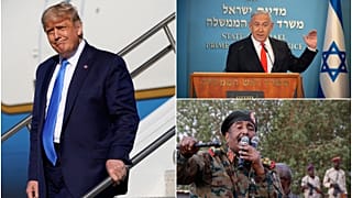 Donald Trump, Benjamin Netanyahu ve Abdülfettah el-Burhan