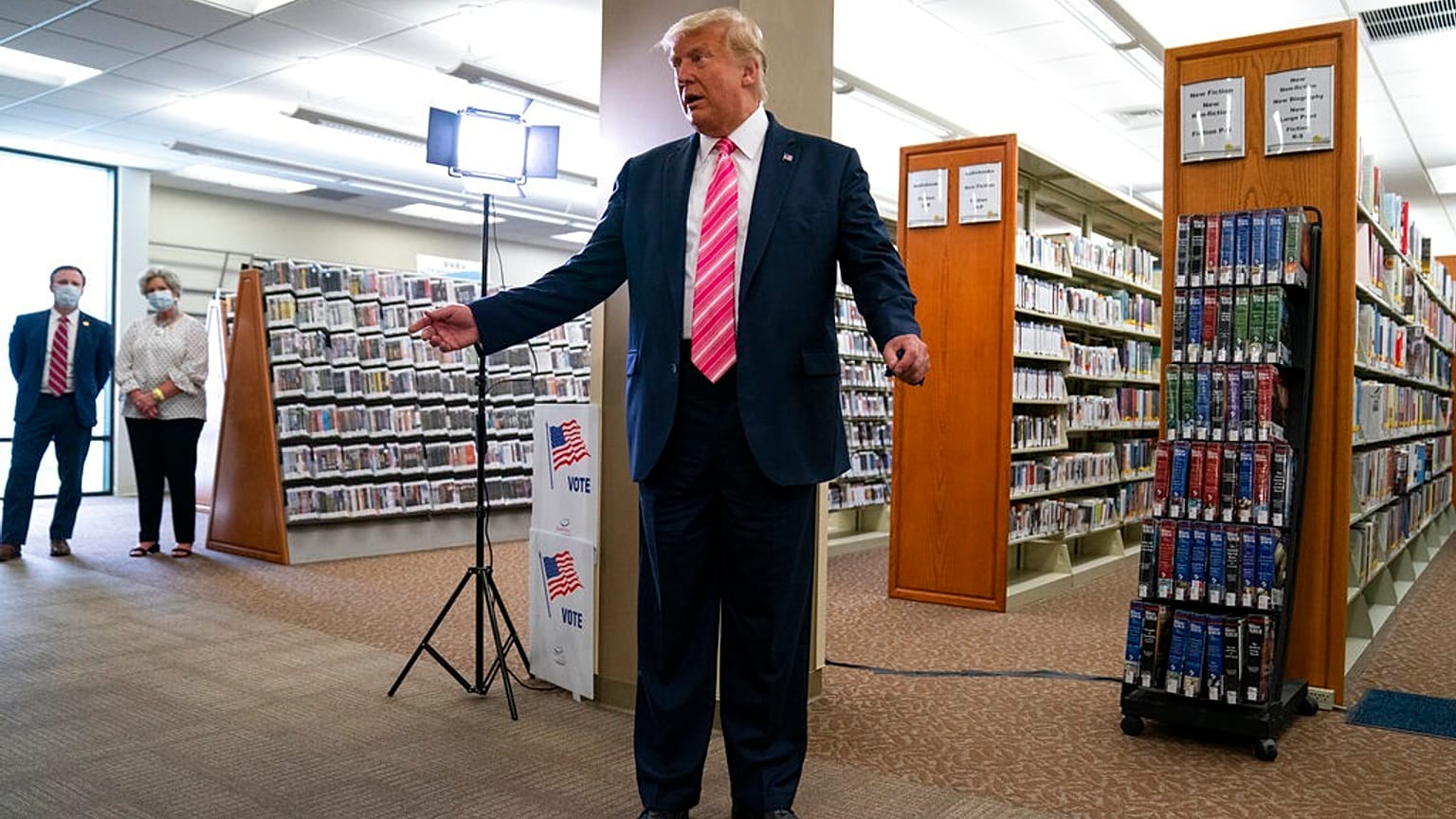 Donald Trump votou pela primeira vez na Florida, onde está agora registado como residente