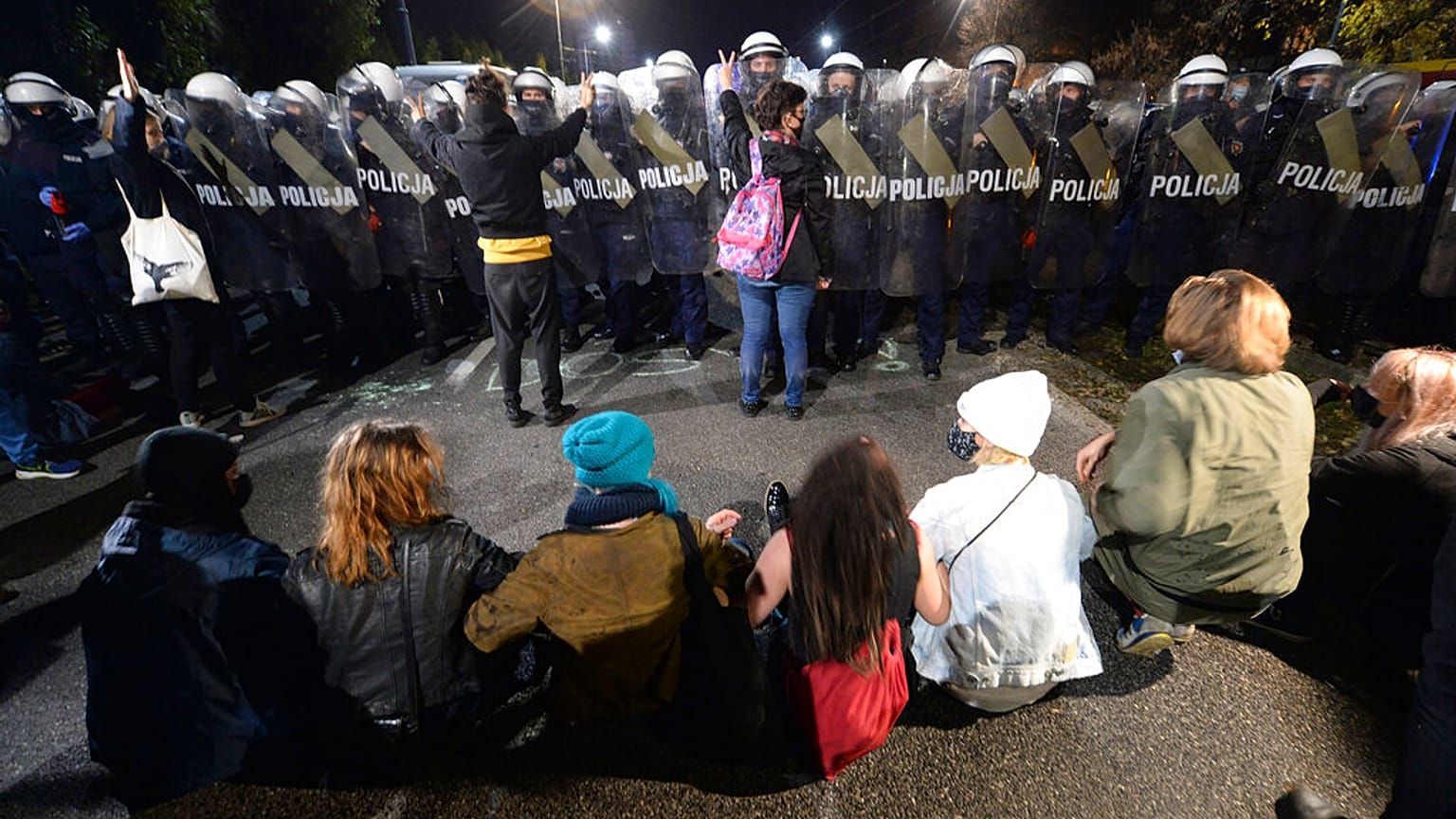 Las protestas se suceden desde hace tres días en Polonia