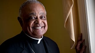 File photo: Washington DC Archbishop Wilton Gregory poses for a portrait following mass at St. Augustine Church in Washington. June 2, 2019.
