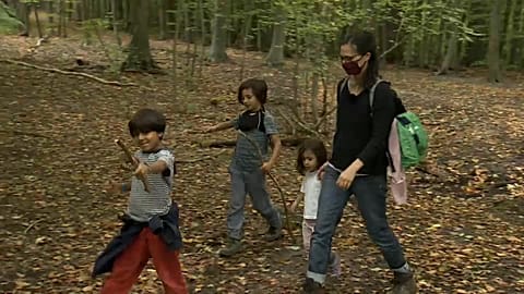 Homeschooling in Belgium, October 2020.