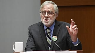 Howie Hawkins, le candidat écologiste à la présidentielle des Etats-Unis 2020, ici photographié à Albany dans l'Etat de New York, le 1er novembre 2018