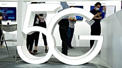 Huawei retail shop promoting 5G network