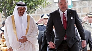العاهل المغربي محمد السادس وولي عهد أبو ظبي محمد بن زايد 