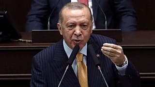 El presidente Erdogan este miércoles ante el Parlamento