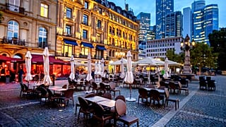 Vor dem Lockdown in Frankfurt