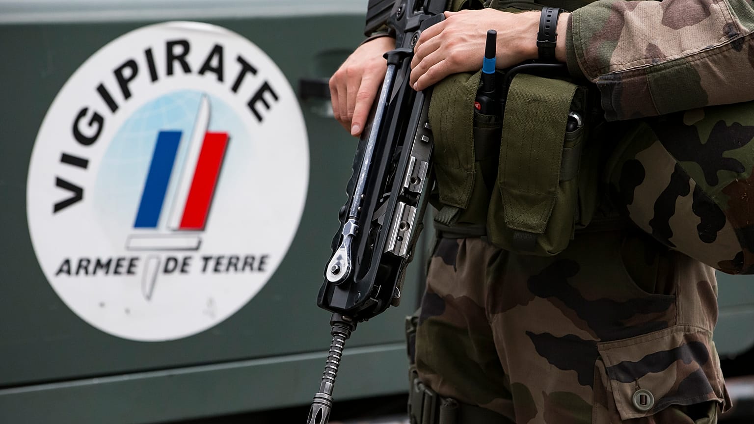 Soldat français mobilisé dans le cadre du plan Vigipirate, le 25 juillet 2016.