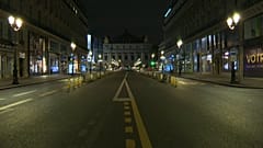 París, desierto, después de comenzar el nuevo confinamiento