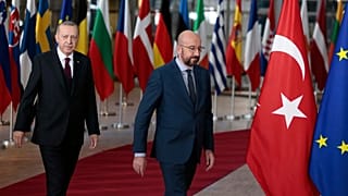 شارل میشل و رجب طیب اردوغان