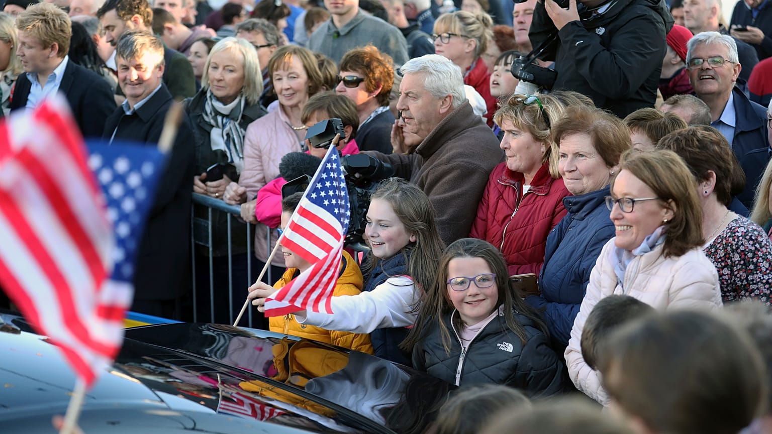 A Doonbeg (Irlande), à l'occasion de la venue de deux fils de Donald Trump, le 05/06/2019