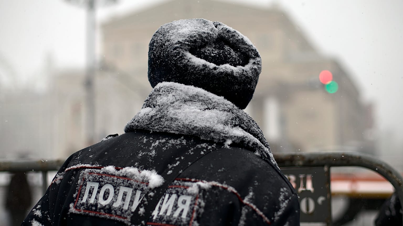 Сотрудник российской полиции