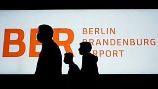 Anzeigetafel auf dem BER
