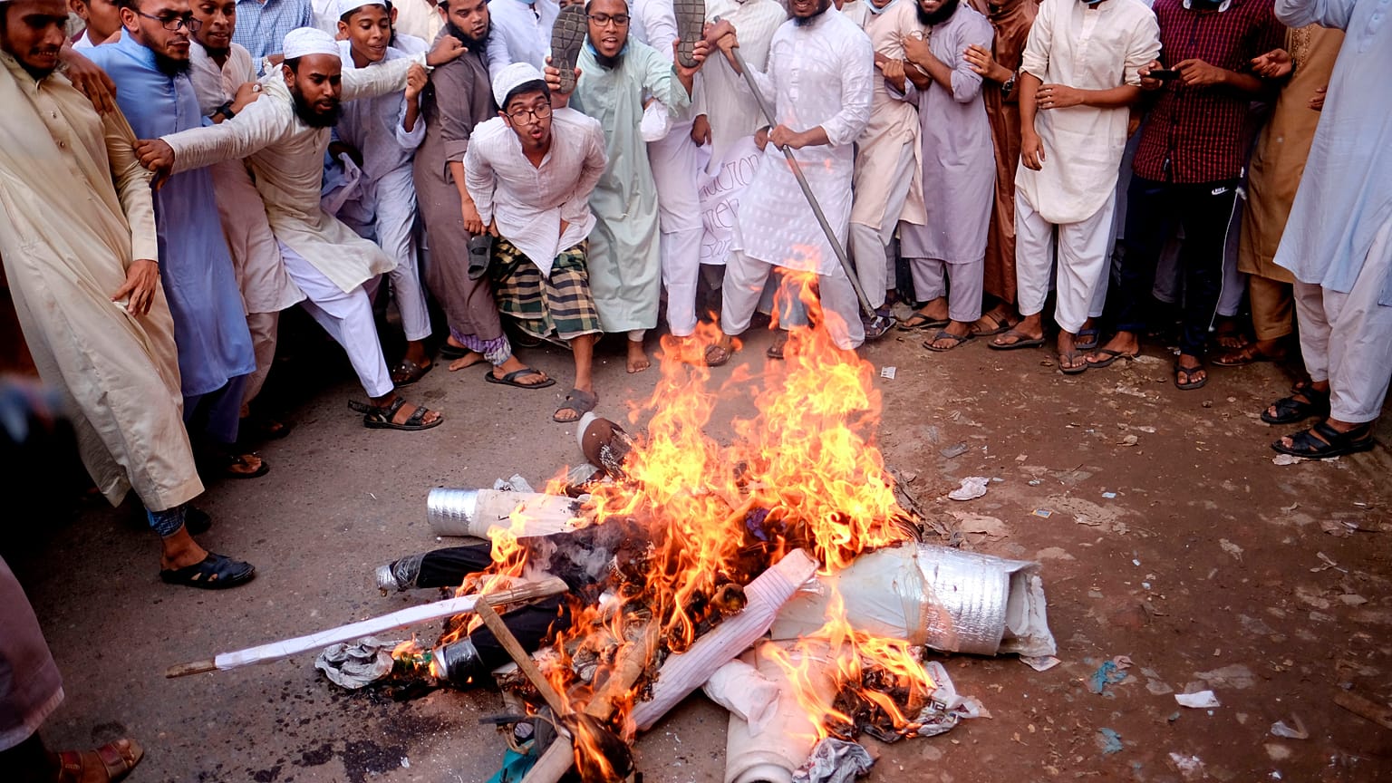 Manifestation à Dacca, Bangladesh, 30 octobre 2020.