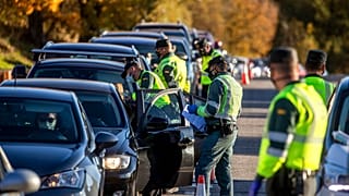 Un control policial en Madrid