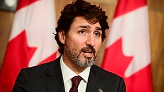 Canadian Prime Minister Justin Trudeau takes part in a press conference during the COVID-19 pandemic in Ottawa, Ontario, on Tuesday, Oct. 13, 2020