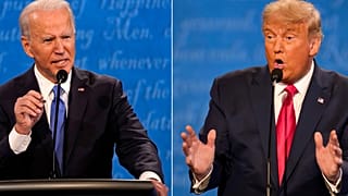 Democratic candidate, former Vice President Joe Biden (L), and US President Donald Trump.