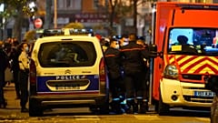 Forces de sécurité déployées à Lyon (France) suite à l'aggression d'une prêtre orthodoxe, le 31/10/2020