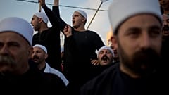 دروز يتظاهرون في قرية يرقا. 2015/06/14
