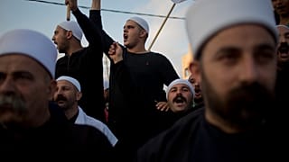 دروز يتظاهرون في قرية يرقا. 2015/06/14