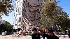 خسارت زلزله در شهر ازمیر ترکیه