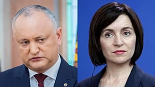 Moldova mevcut Cumhurbaşkanı İgor Dodon ile eski Başbakan Maia Sandu