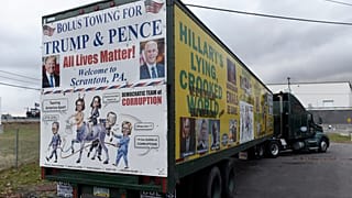 Агитационный фургон сторонников Дональда Трампа в Пенсильвании