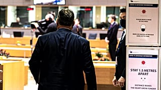 Orbán Viktor, miniszterelnök a kétnapos, brüsszeli uniós csúcson, október 15-én