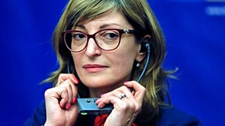 Bulgaria's Foreign Minister Ekaterina Zaharieva 