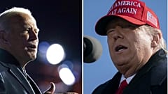 Biden y Trump en campaña