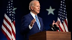 Joe Biden beszédet mond Wilmingtonban a választás másnapján
