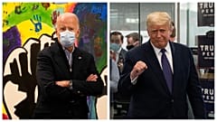 Joe Biden amerikai elnök és elődje Donald Trump