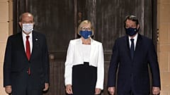 KKTC Cumhurbaşkanı Ersin Tatar , Rum Lider Nikos Anastasiadis ile BM Genel Sekreteri'nin Kıbrıs Özel Danışman Vekili Elizabeth Spehar