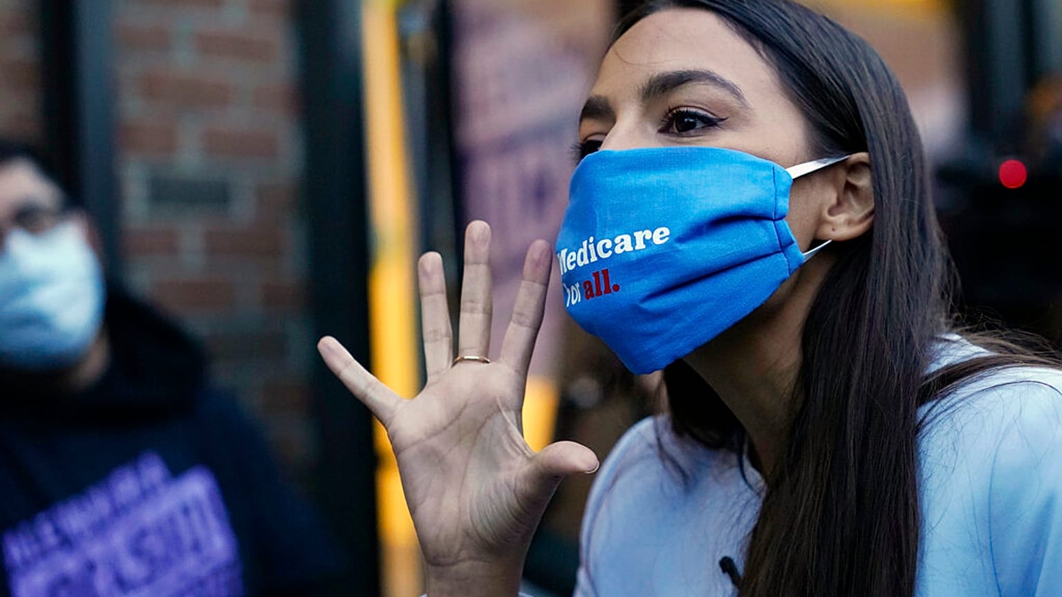 Alexandria Ocasio Cortez in der Bronx