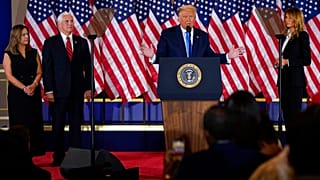 US-Präsident Donald Trump spricht im Weißen Haus, 04.11.2020