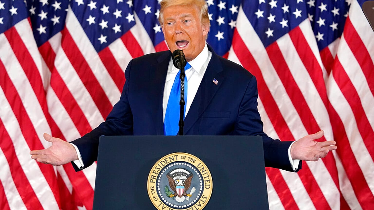 Trump durante su intervención